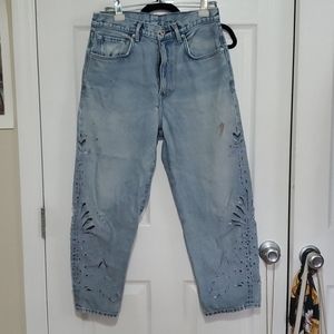 Levi's made and crafted crop jeans
